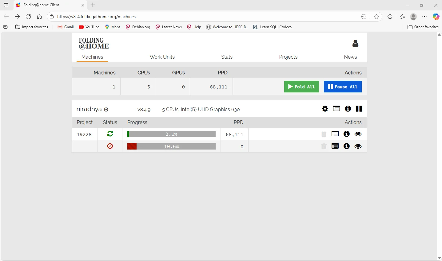 Web Control Interface